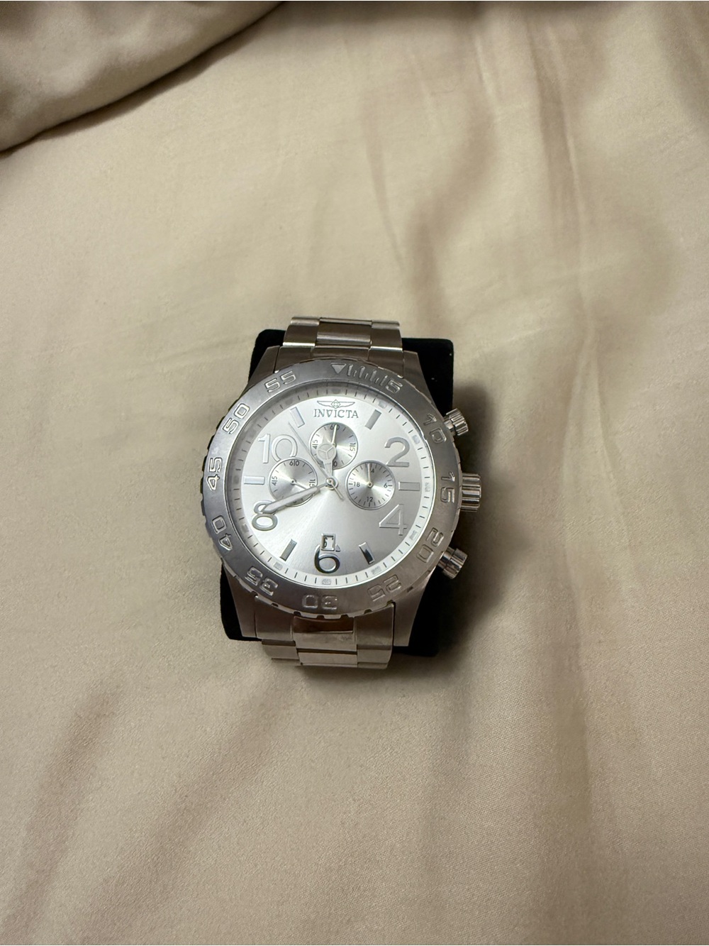 Invicta Silver Stainless Steel Chronograph Watch